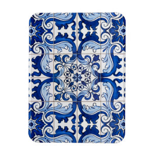 Portugiesisches Azulejo Seamless-Muster Magnet