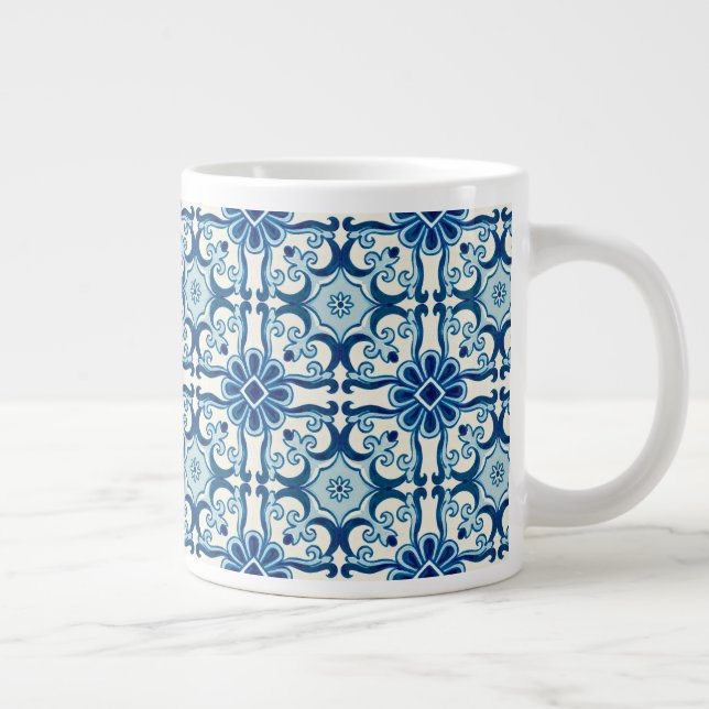 Portugiesisches Azulejos-Muster Jumbo-Tasse (Rechts)