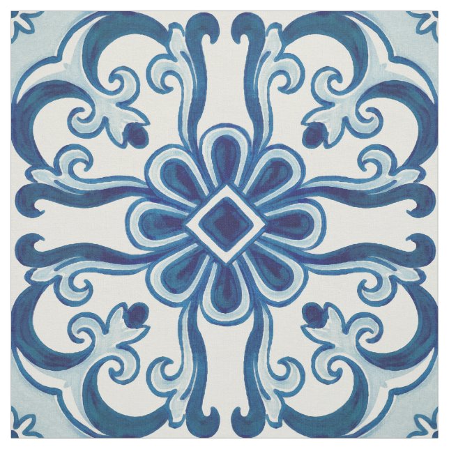 Portugiesisches Azulejos-Muster Stoff (Muster)