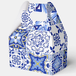Portugiesisches Blaues Fliesenmuster - Geschenkbox Geschenkschachtel