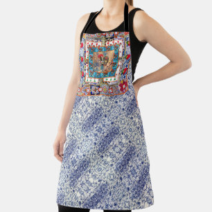 Portugiesisches Design All-Over Print Schürze