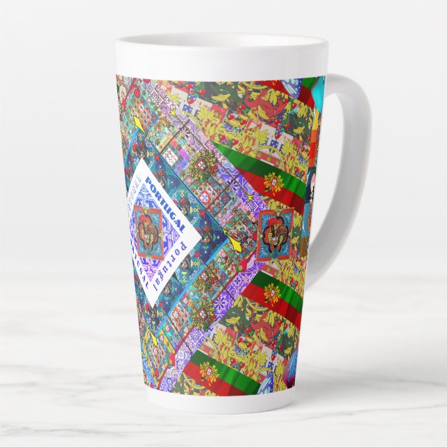 Portugiesisches Design Fleece Blanket Milchtasse (Rechte Ecke)