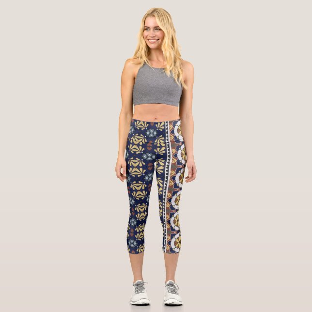 Portugiesisches Design High Waisted Capris (Vorderseite)