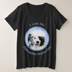 Portugiesisches Dog-Gemälde - Originelle Hundekuns Große Größe T-Shirt
