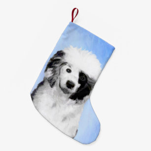 Portugiesisches Dog-Gemälde - Originelle Hundekuns Kleiner Weihnachtsstrumpf