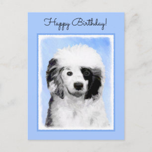 Portugiesisches Dog-Gemälde - Originelle Hundekuns Postkarte