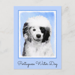 Portugiesisches Dog-Gemälde - Originelle Hundekuns Postkarte