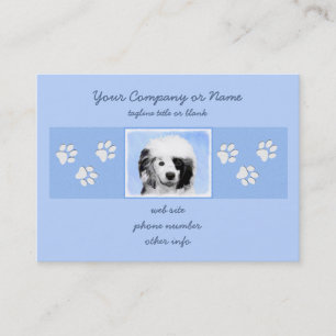 Portugiesisches Dog-Gemälde - Originelle Hundekuns Visitenkarte