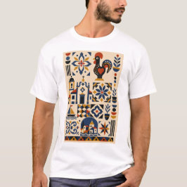 Portugiesisches Erbe – Geometrisches Kunst-T-Shirt T-Shirt