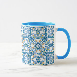 Portugiesisches Flachmuster Tasse