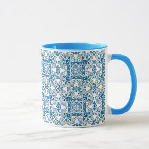 Portugiesisches Flachmuster Tasse