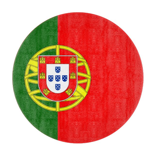 Portugiesisches Flag Cutting Board Schneidebrett (Vorderseite)