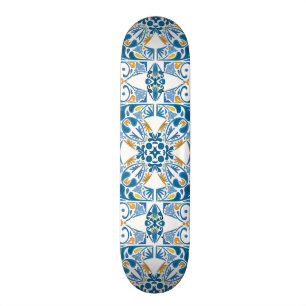 Portugiesisches Fliesen-Muster Skateboard