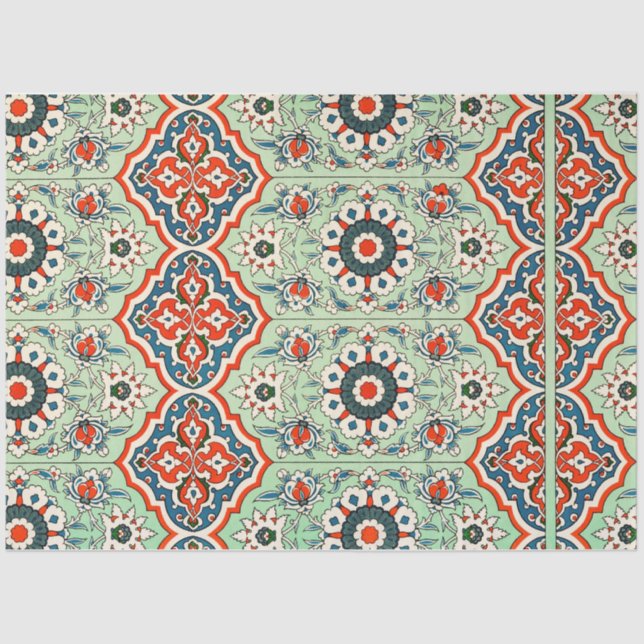 Portugiesisches Fliesengewebe Seidenpapier (Vorderseite)