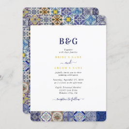 Portugiesisches Fliesenmuster Einladung