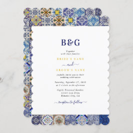 Portugiesisches Fliesenmuster Einladung