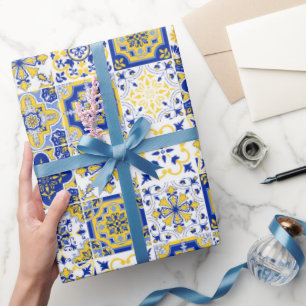 Portugiesisches Fliesenmuster  Geschenkpapier