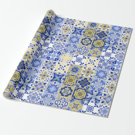 Portugiesisches Fliesenmuster  Geschenkpapier