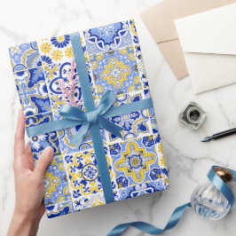 Portugiesisches Fliesenmuster  Geschenkpapier
