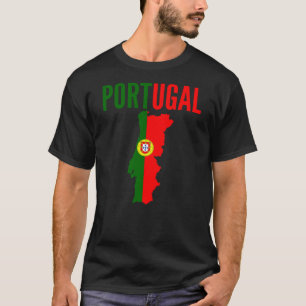 Portugiesisches Geschenk - Portugal-Karte T-Shirt