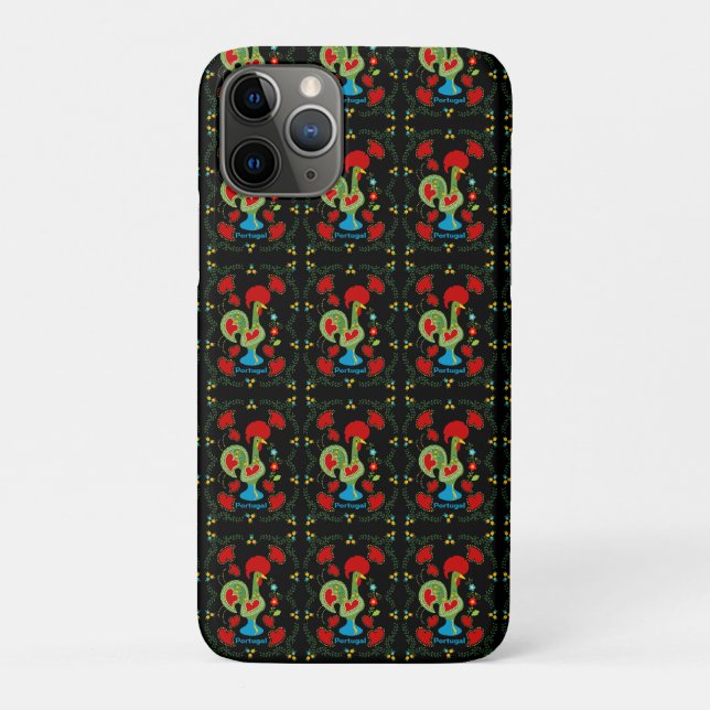 Portugiesisches Glücksroster in grüner Farbe Case-Mate iPhone Hülle (Rückseite)