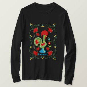 Portugiesisches Glücksroster in grüner Farbe T-Shirt