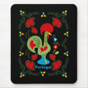 Portugiesisches Glücksspiel in Grün Mousepad