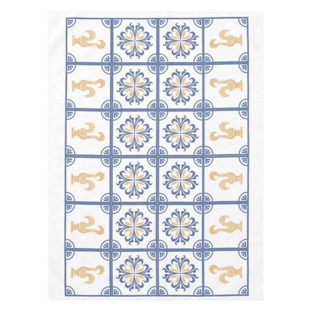 Portugiesisches Hahnentücher Tischdecke (Vorderseite)