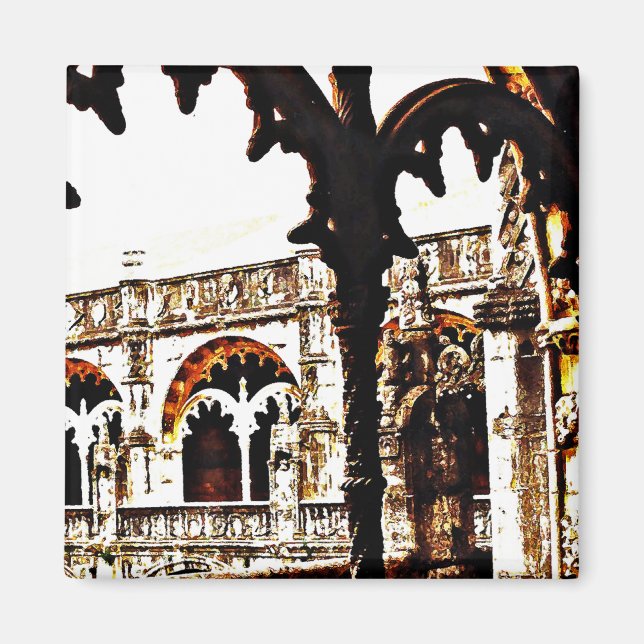 portugiesisches Kloster - Mosteiro dos Jeronimos Magnet (Vorne)