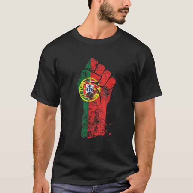 Portugiesisches Retro-Portugal-Flag 1 T-Shirt (Vorderseite)