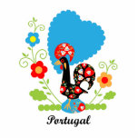 Portugiesisches Rooster Freistehende Fotoskulptur<br><div class="desc">Das portugiesische Rooster von Luck oder das portugiesische Barcelos Rooster ist eines der beliebtesten portugiesischen Symbole. Im Ausland ist es bekannt als The Portugiesische Rooster oder Cockerel. Dieser Hahn befindet sich in jeder Ecke von Portugal, er ist ein beliebtes Andenken. Diese mit kleinen Herzen und Blume dekorierten Hahn sind ein...</div>