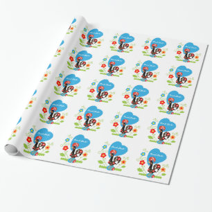 Portugiesisches Rooster Geschenkpapier