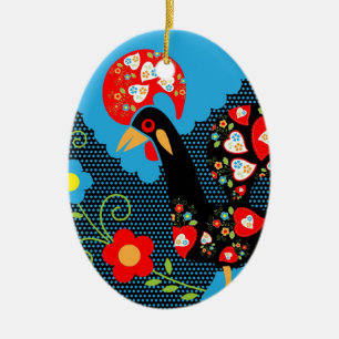 Portugiesisches Rooster Keramik Ornament