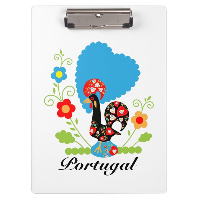 Portugiesisches Rooster Klemmbrett (Vorderseite)