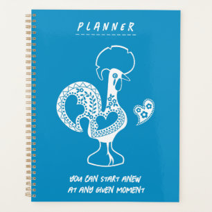 Portugiesisches Rooster Moderne Silhouette mit Zit Planer