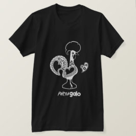 Portugiesisches Rooster Moderne Silhouette T-Shirt