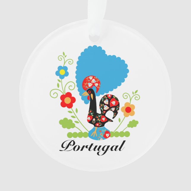 Portugiesisches Rooster Ornament (Vorderseite)