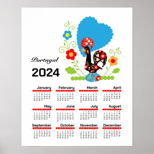 Portugiesisches Rooster Poster