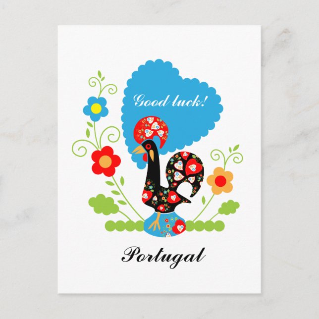 Portugiesisches Rooster Postkarte (Vorderseite)