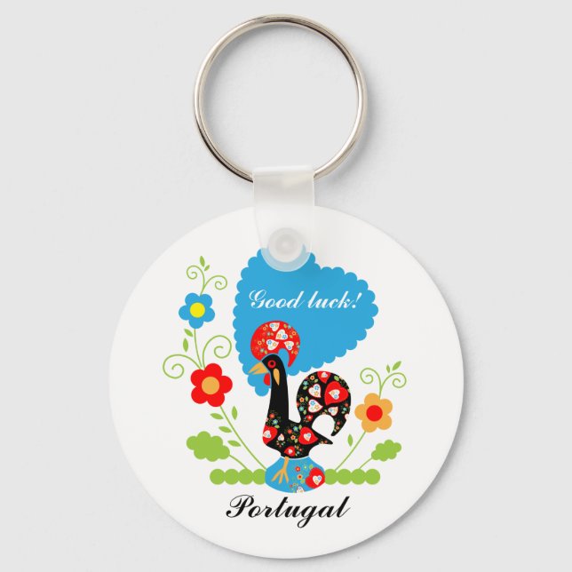 Portugiesisches Rooster Schlüsselanhänger (Vorderseite)