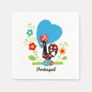 Portugiesisches Rooster Serviette