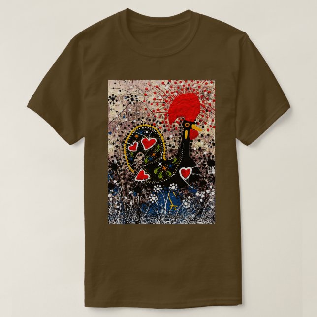 Portugiesisches Rooster  T-Shirt (Design vorne)