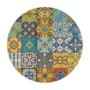 Portugiesisches Talavera-Fliesendesign Schneidebrett