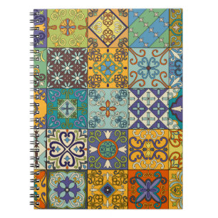 Portugiesisches Talavera Tile Design Notizblock