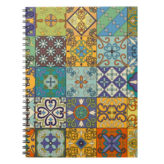 Portugiesisches Talavera Tile Design Notizblock (Vorderseite)