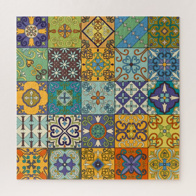 Portugiesisches Talavera Tile Design Puzzle (Vertikal)