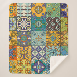 Portugiesisches Talavera Tile Design Sherpadecke