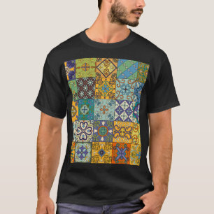 Portugiesisches Talavera Tile Design T-Shirt