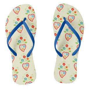 Portugiesisches Volksmuster Flip Flops