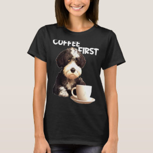 Portugiesisches Wasser Hund Morgenkaffee Sprichwor T-Shirt